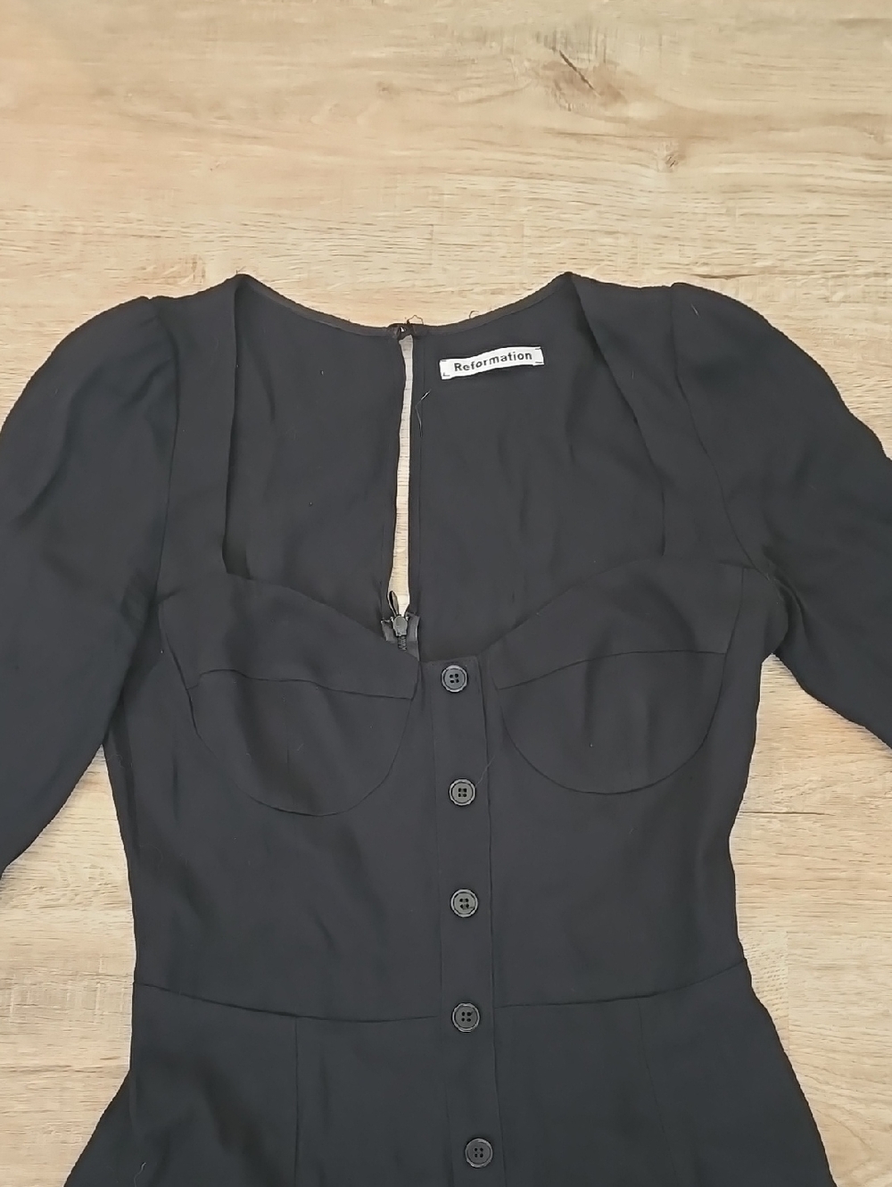 Reformation Black Milla Dress - Picture 2 of 4